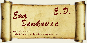 Ema Denković vizit kartica